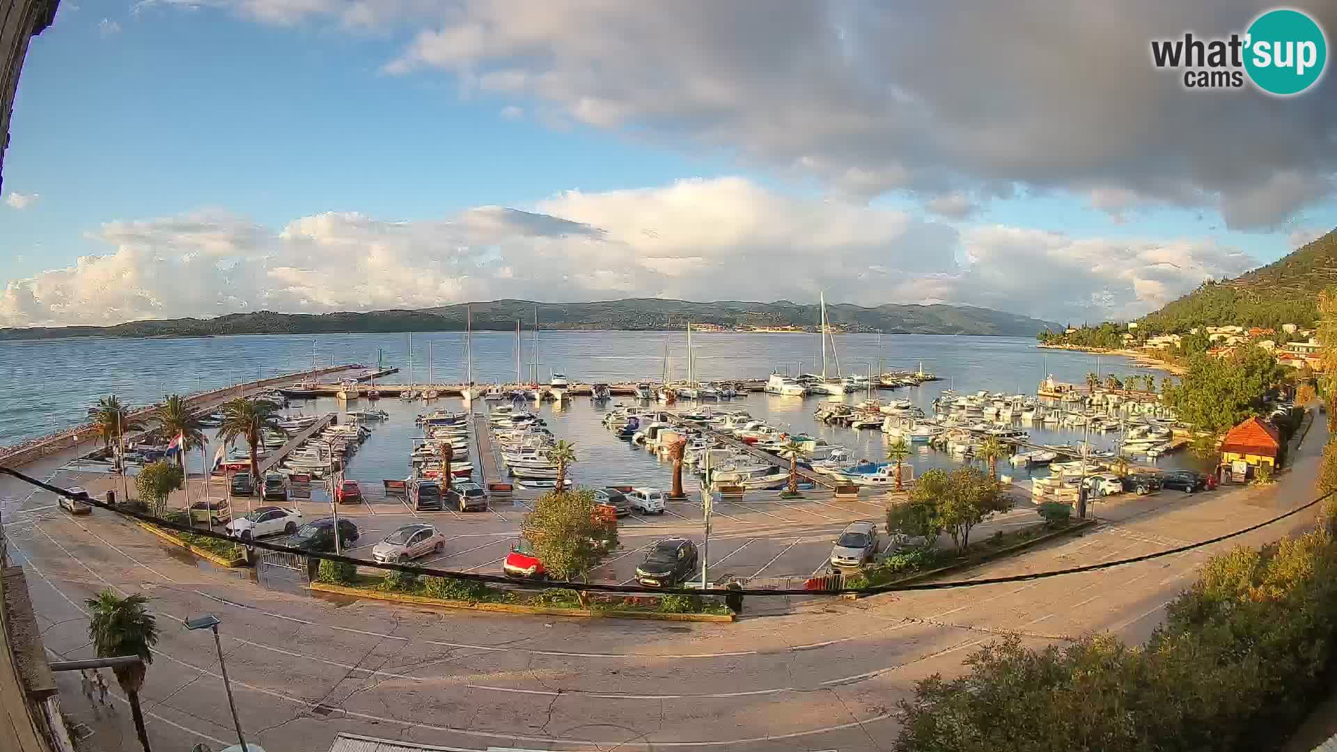 Webcam Orebić Riva – Ferry a Korčula en vivo