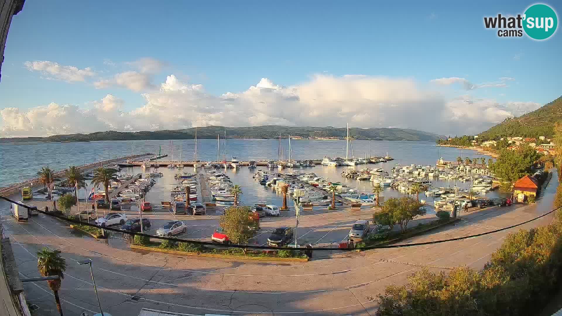 Webcam Orebić Uferpromenade – Fähre nach Korčula Live