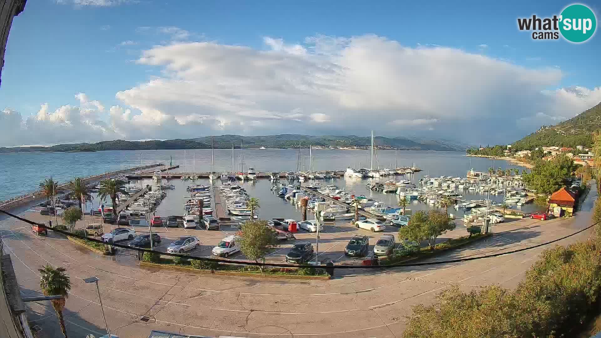 Webcam Orebić Uferpromenade – Fähre nach Korčula Live