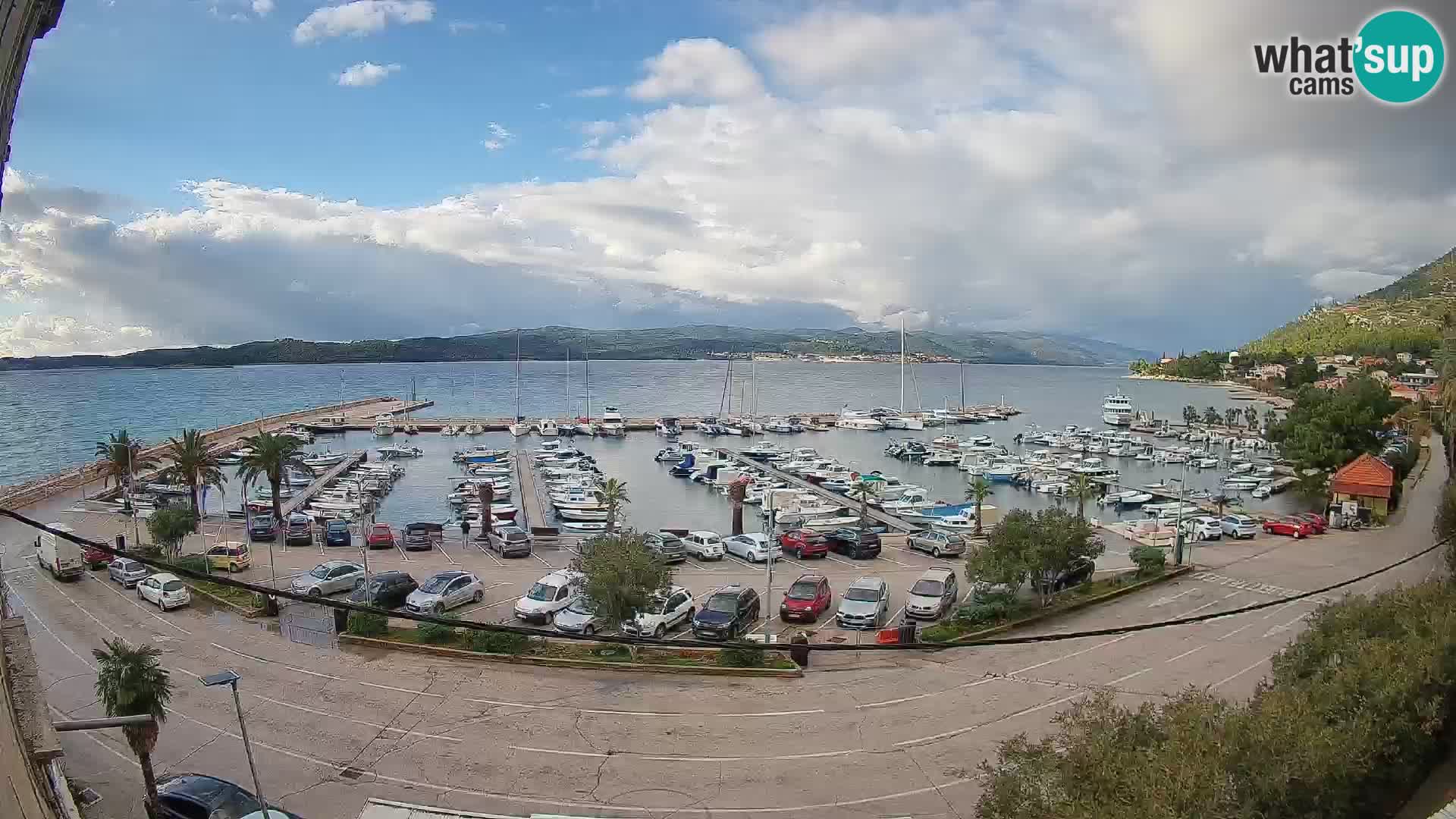 Webcam Orebić Uferpromenade – Fähre nach Korčula Live
