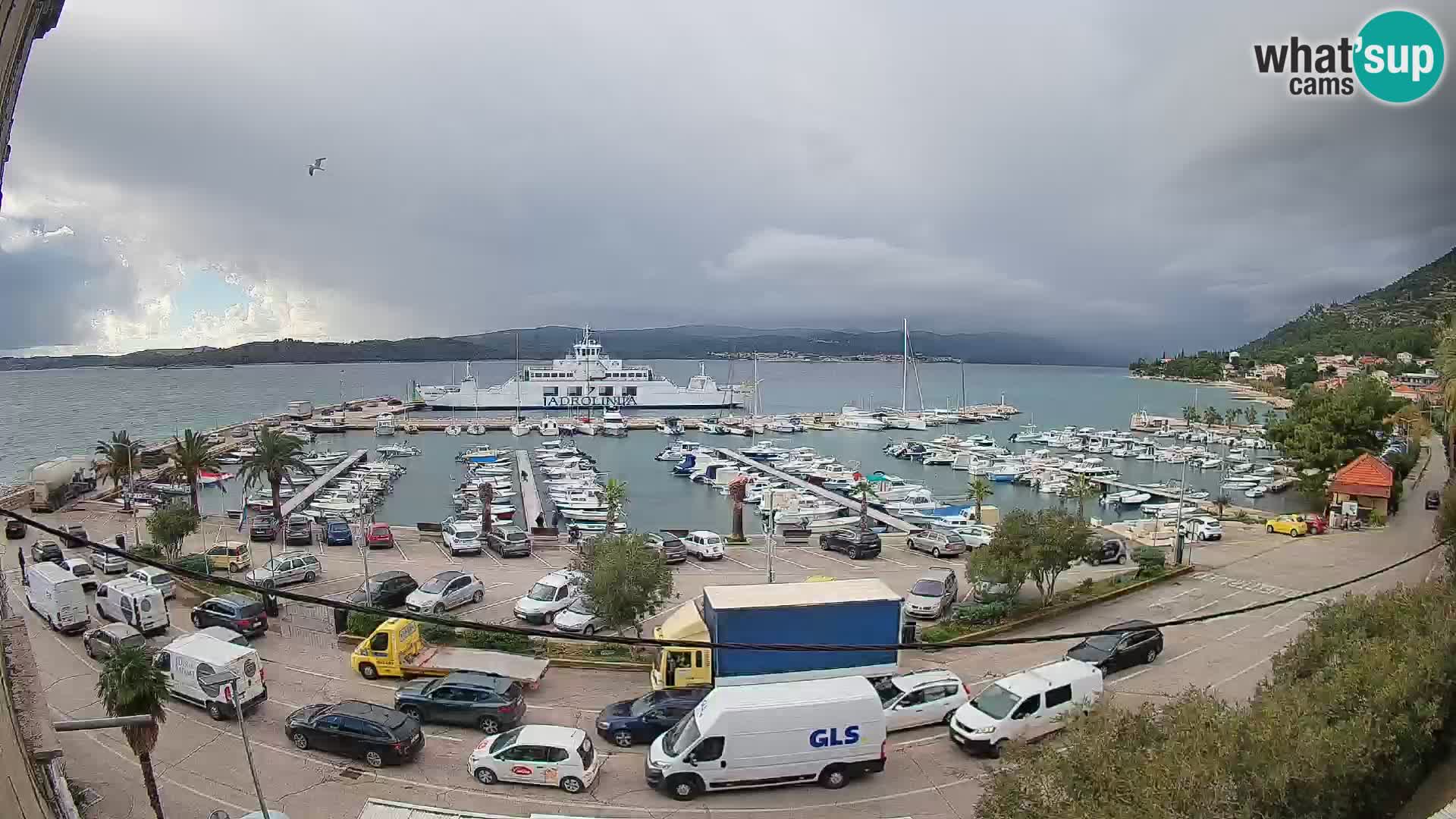 Webcam Orebić Riva – Ferry a Korčula en vivo