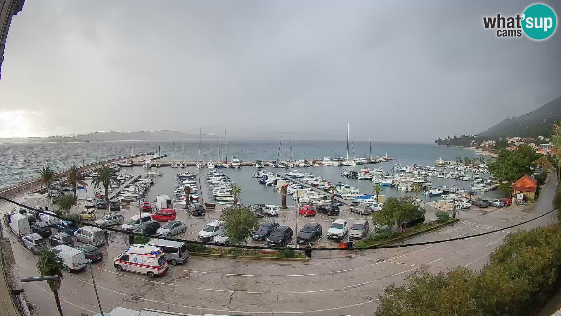 Webcam Orebić Riva – Ferry vers Korčula en direct