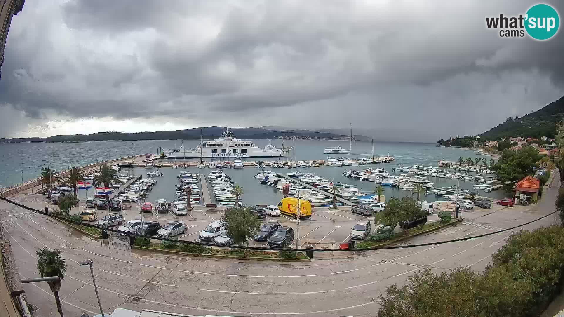 Webcam Orebić Riva – Ferry vers Korčula en direct