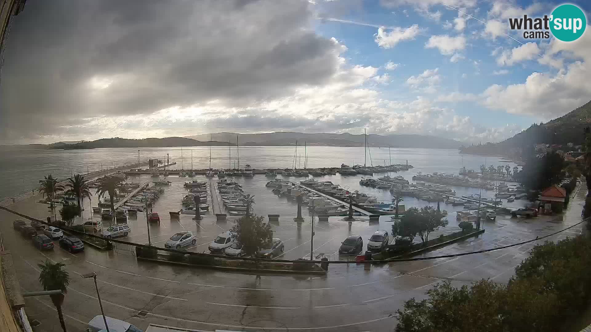 Spletna kamera Orebić Riva – Trajekt za Korčulo v živo