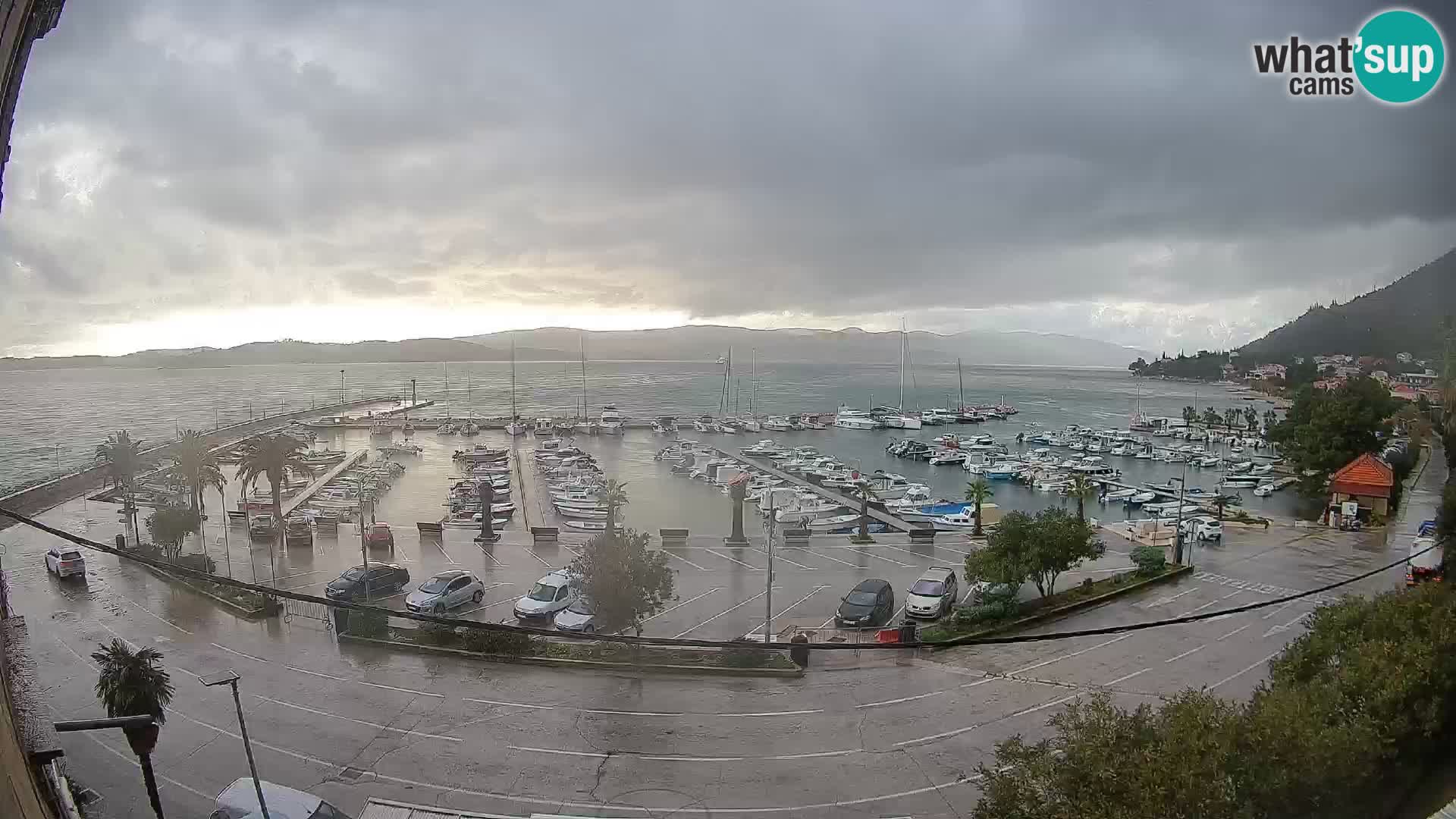 Webcam Orebić Riva – Ferry to Korčula Live