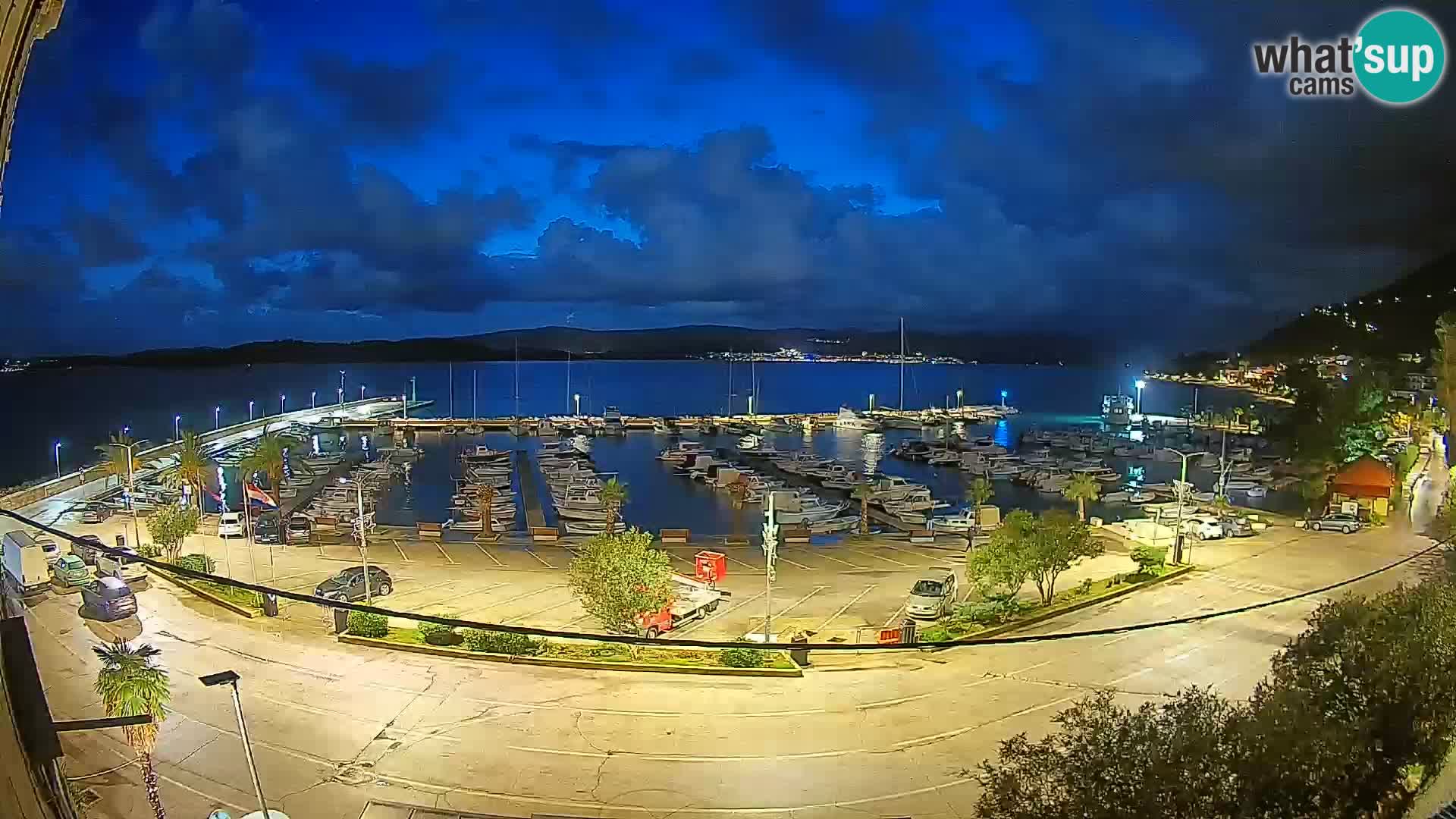 Webcam Orebić Uferpromenade – Fähre nach Korčula Live