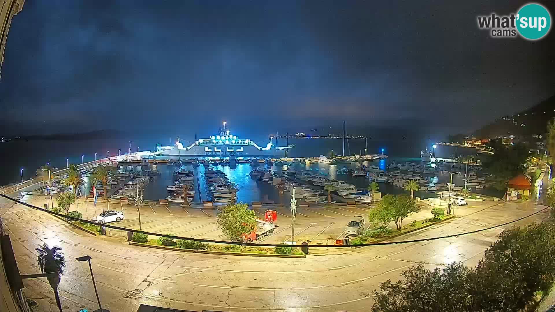 Webcam Orebić Riva – Ferry a Korčula en vivo