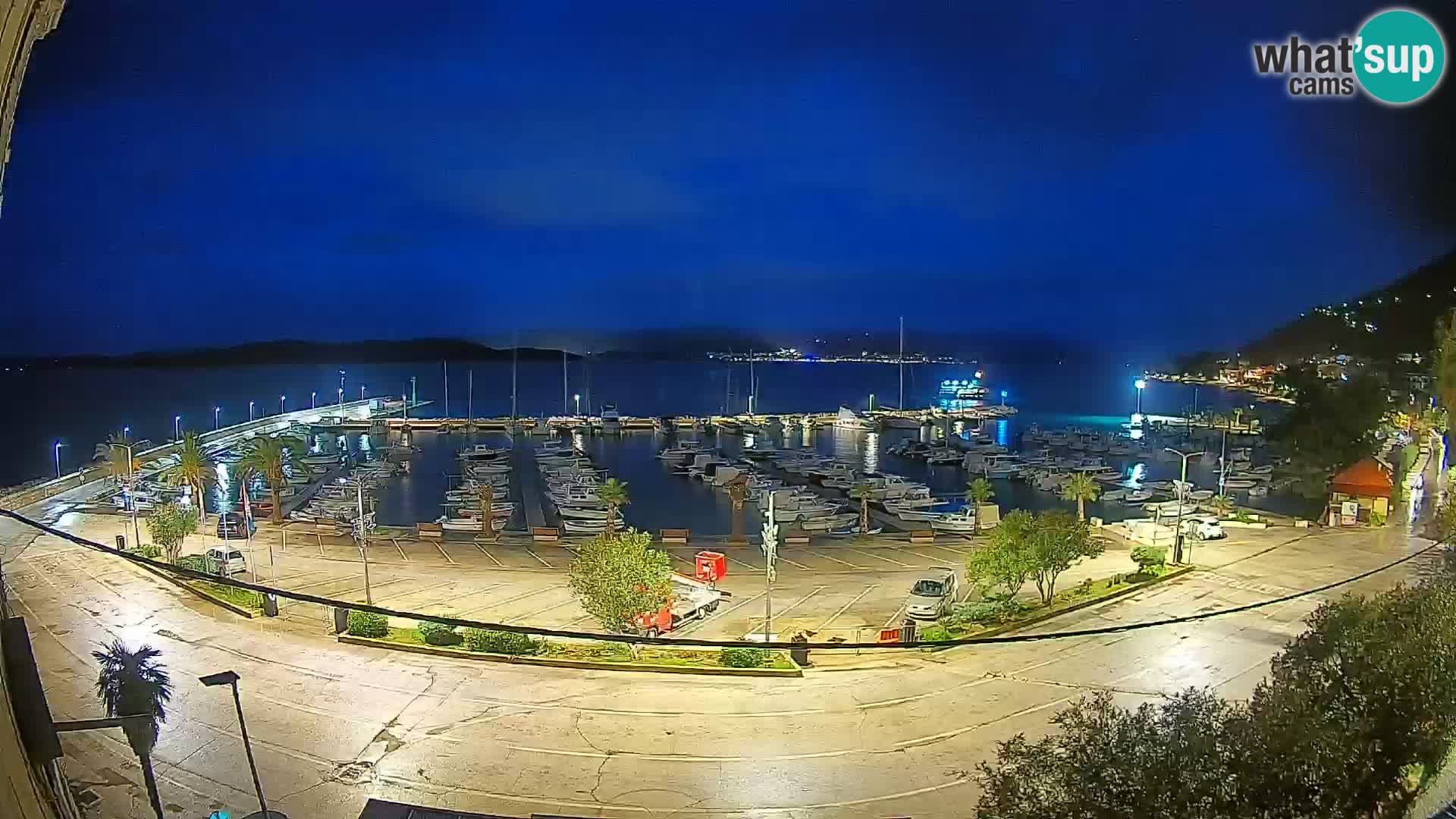 Webcam Orebić Riva – Ferry a Korčula en vivo