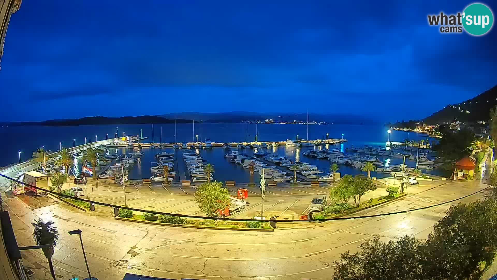 Webcam Orebić Riva – Ferry vers Korčula en direct