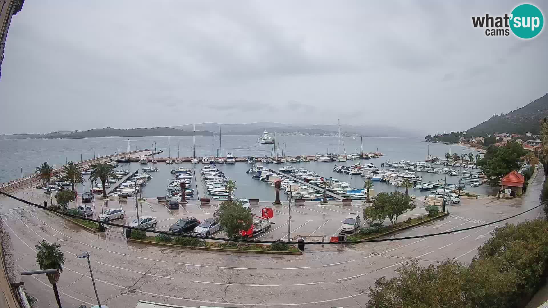 Webcam Orebić Riva – Ferry vers Korčula en direct