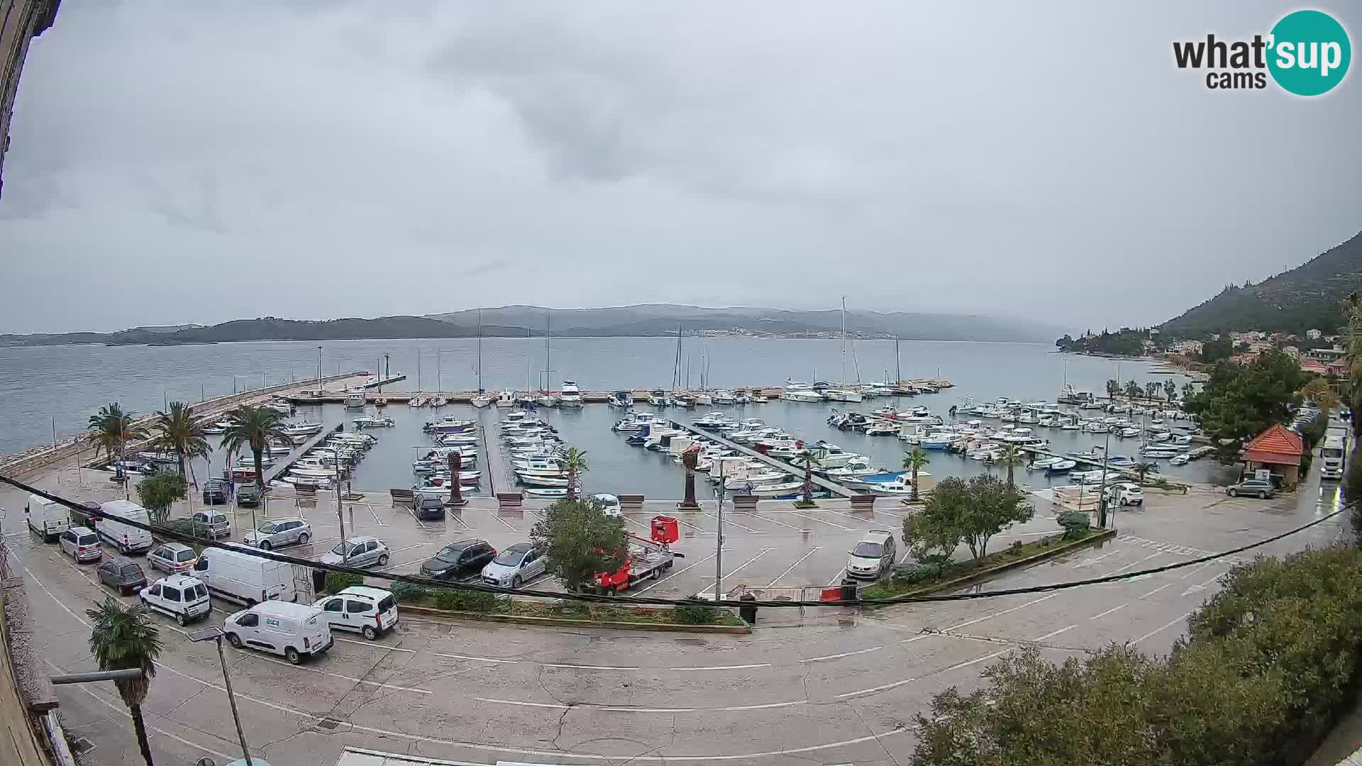 Webcam Orebić Uferpromenade – Fähre nach Korčula Live