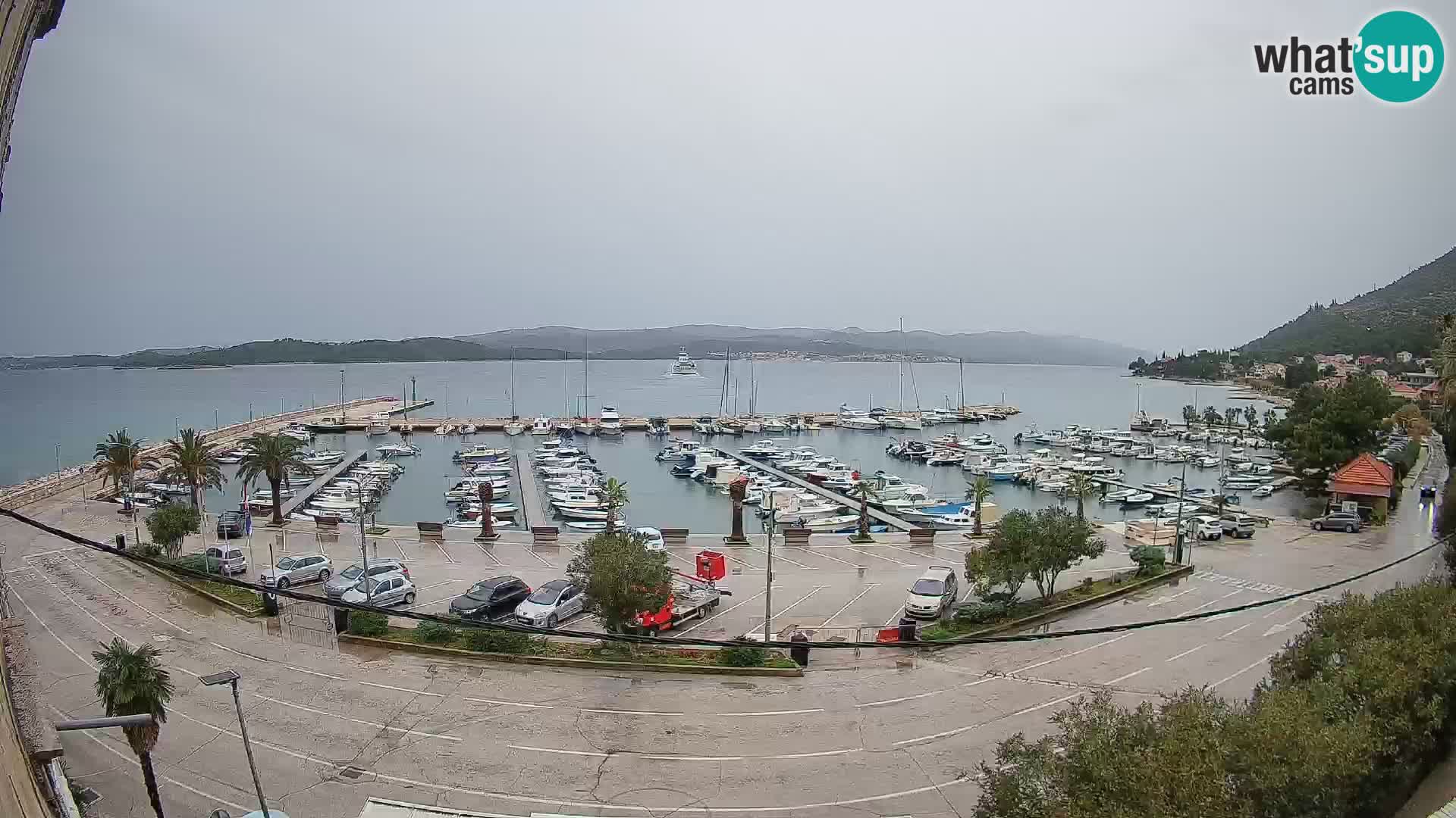 Webcam Orebić Uferpromenade – Fähre nach Korčula Live
