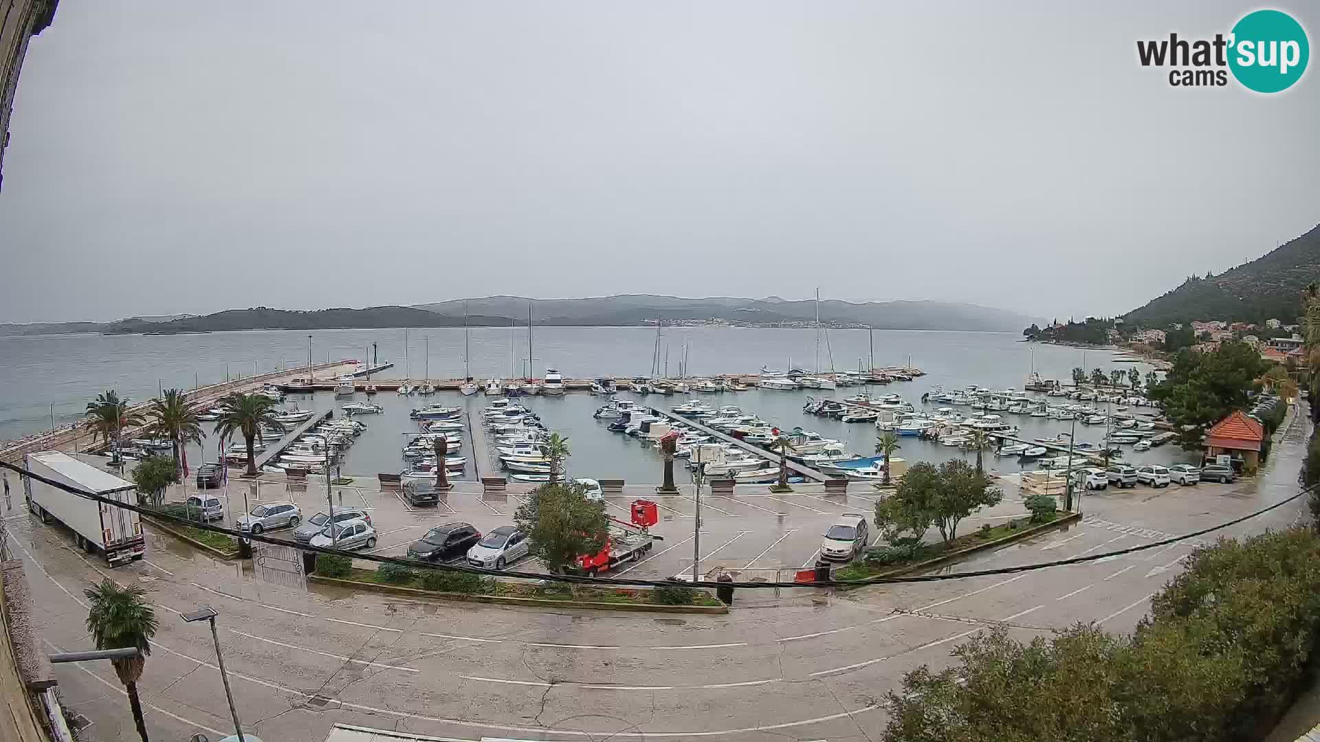 Webcam Orebić Riva – Ferry to Korčula Live