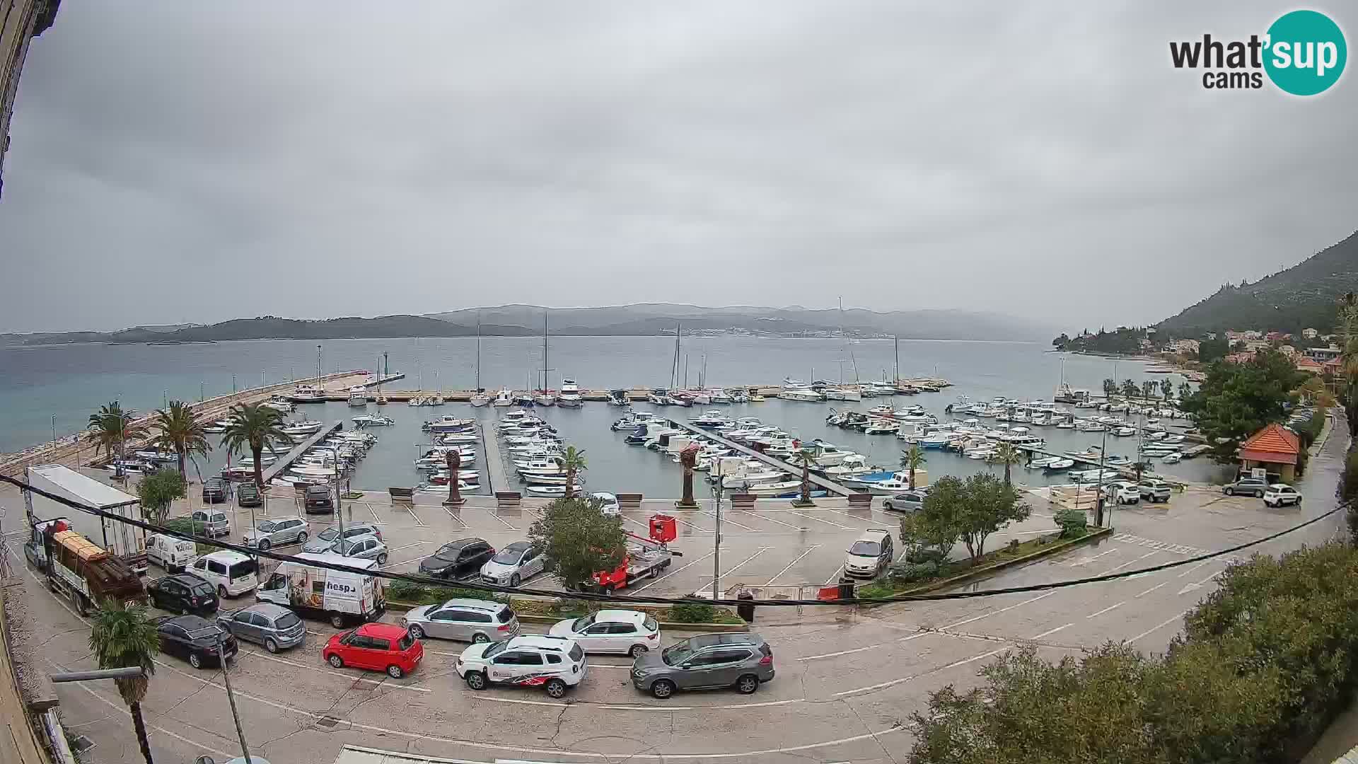 Webcam Orebić Uferpromenade – Fähre nach Korčula Live