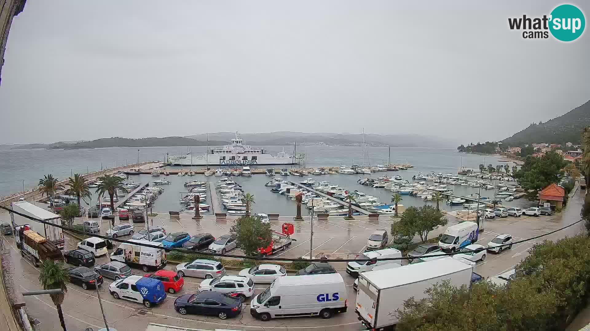 Webcam Orebić Riva – Ferry to Korčula Live