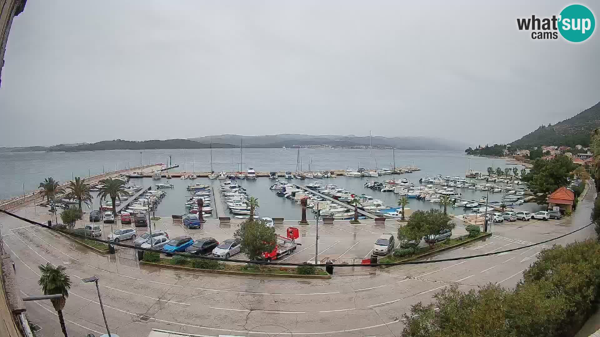 Webcam Orebić Uferpromenade – Fähre nach Korčula Live