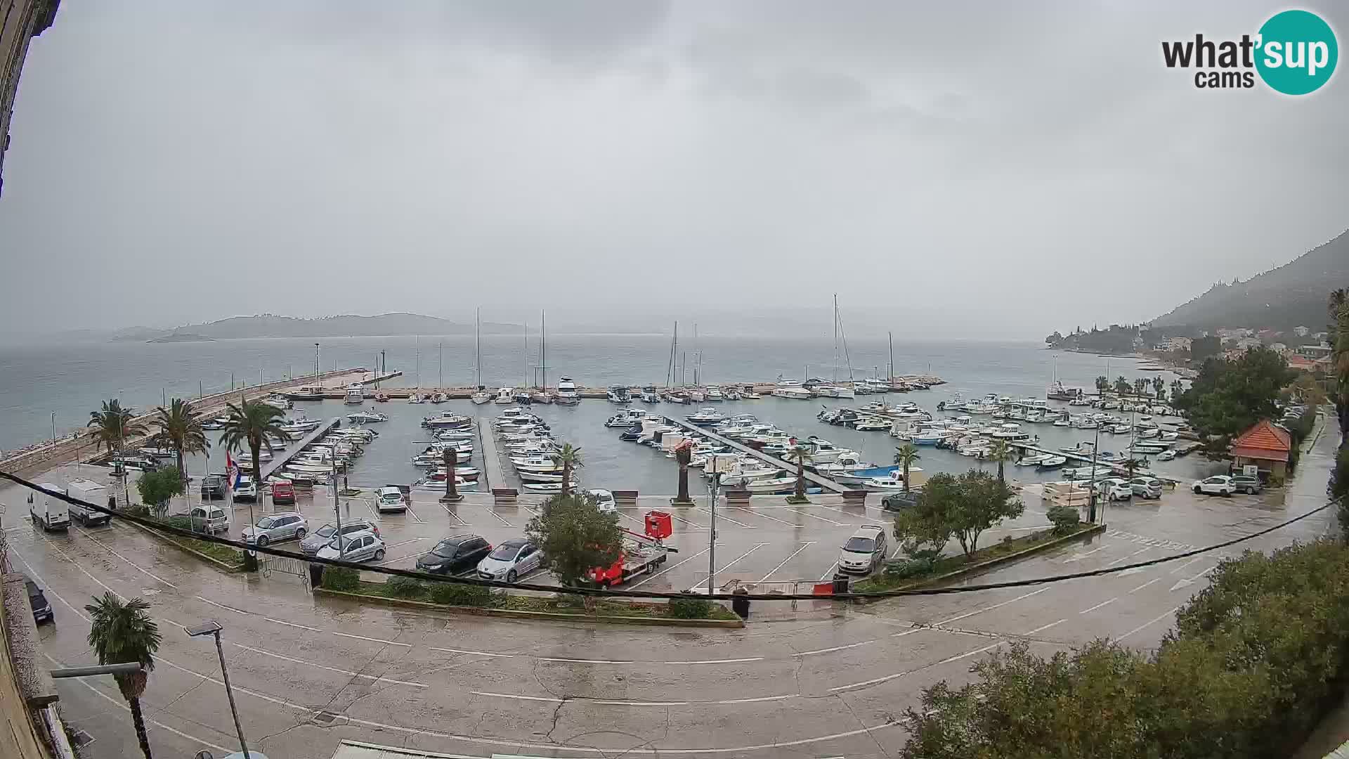 Spletna kamera Orebić Riva – Trajekt za Korčulo v živo