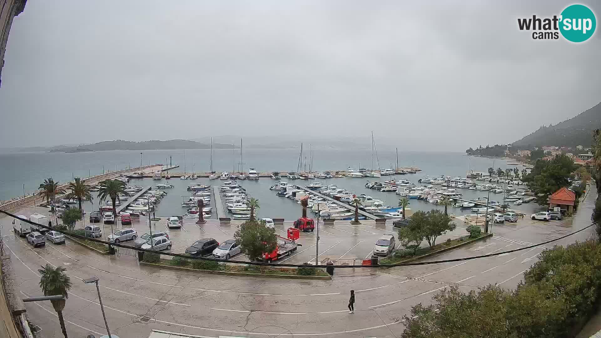 Spletna kamera Orebić Riva – Trajekt za Korčulo v živo