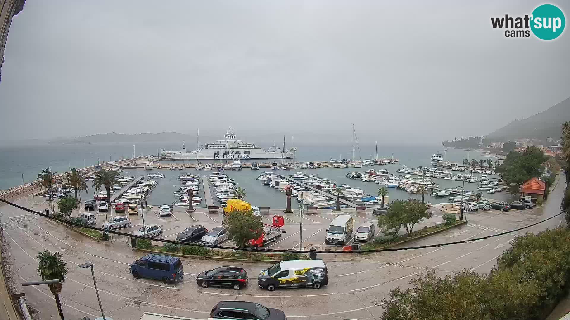 Webcam Orebić Riva – Ferry a Korčula en vivo