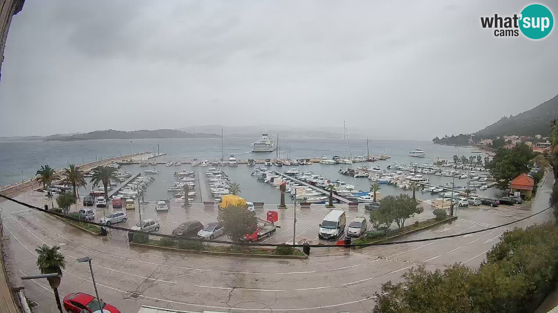 Webcam Orebić Riva – Ferry a Korčula en vivo