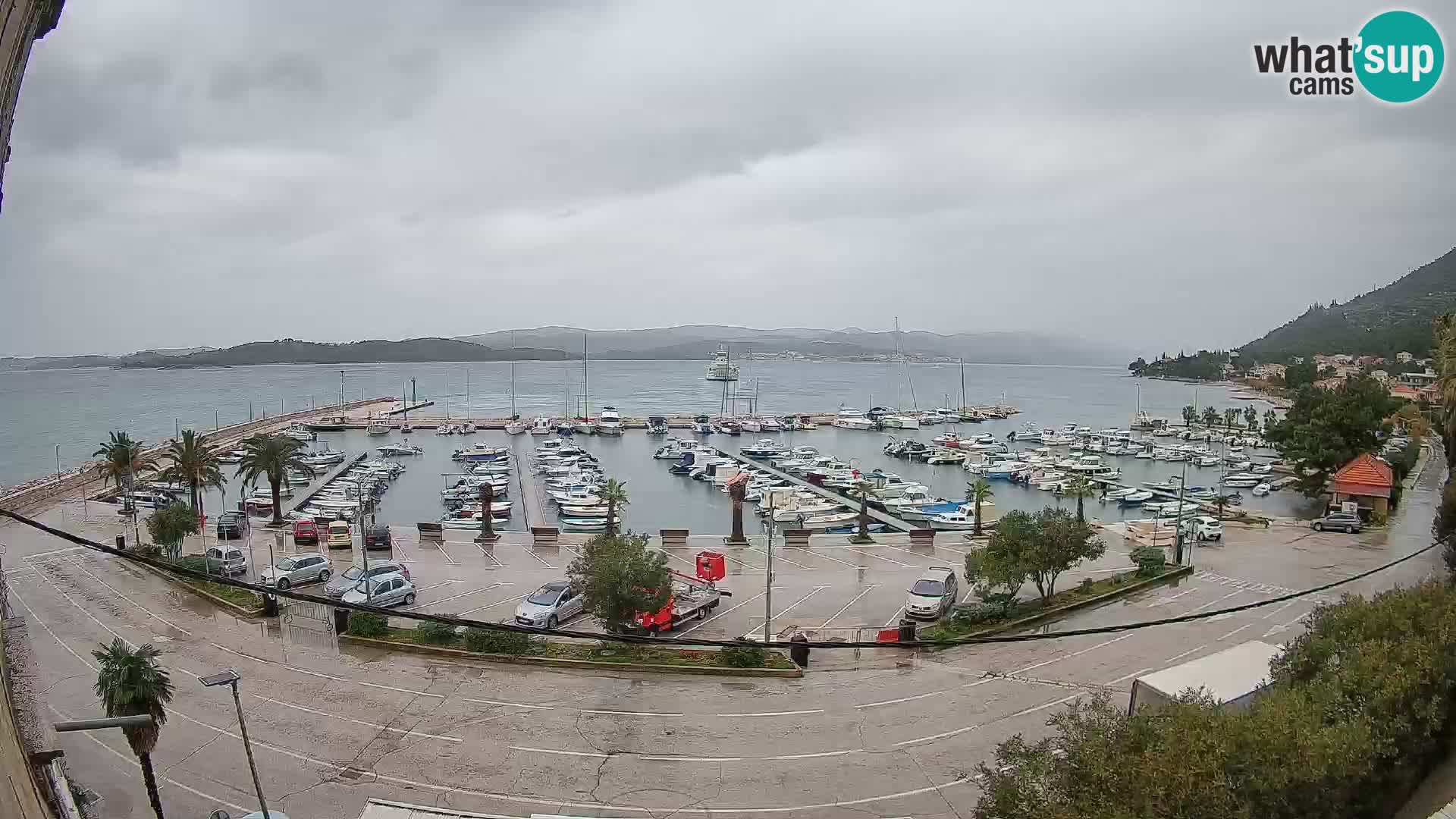 Webcam Orebić Riva – Ferry vers Korčula en direct