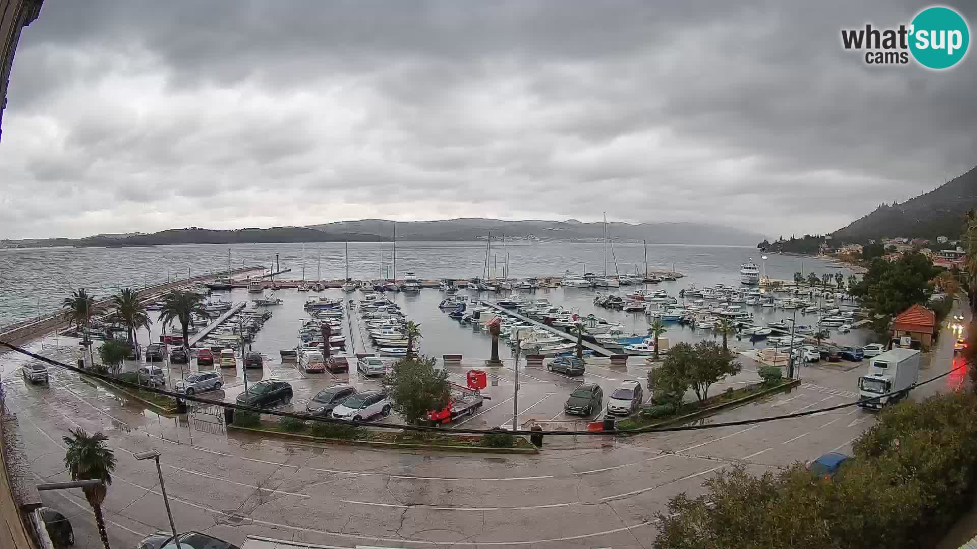 Webcam Orebić Uferpromenade – Fähre nach Korčula Live