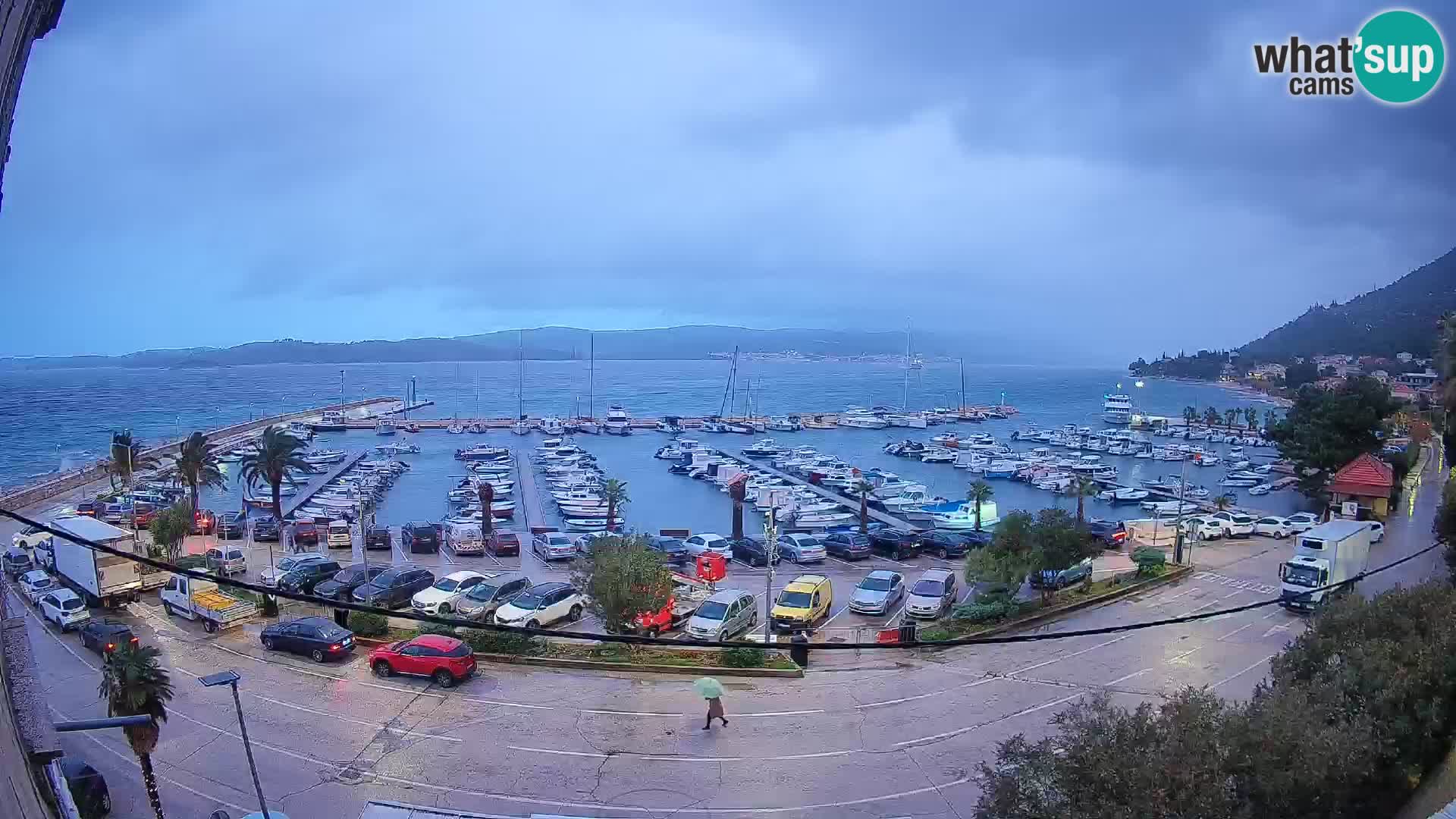 Webcam Orebić Riva – Ferry to Korčula Live