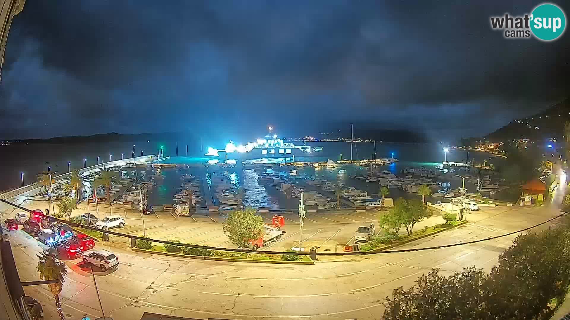 Webcam Orebić Riva – Ferry a Korčula en vivo