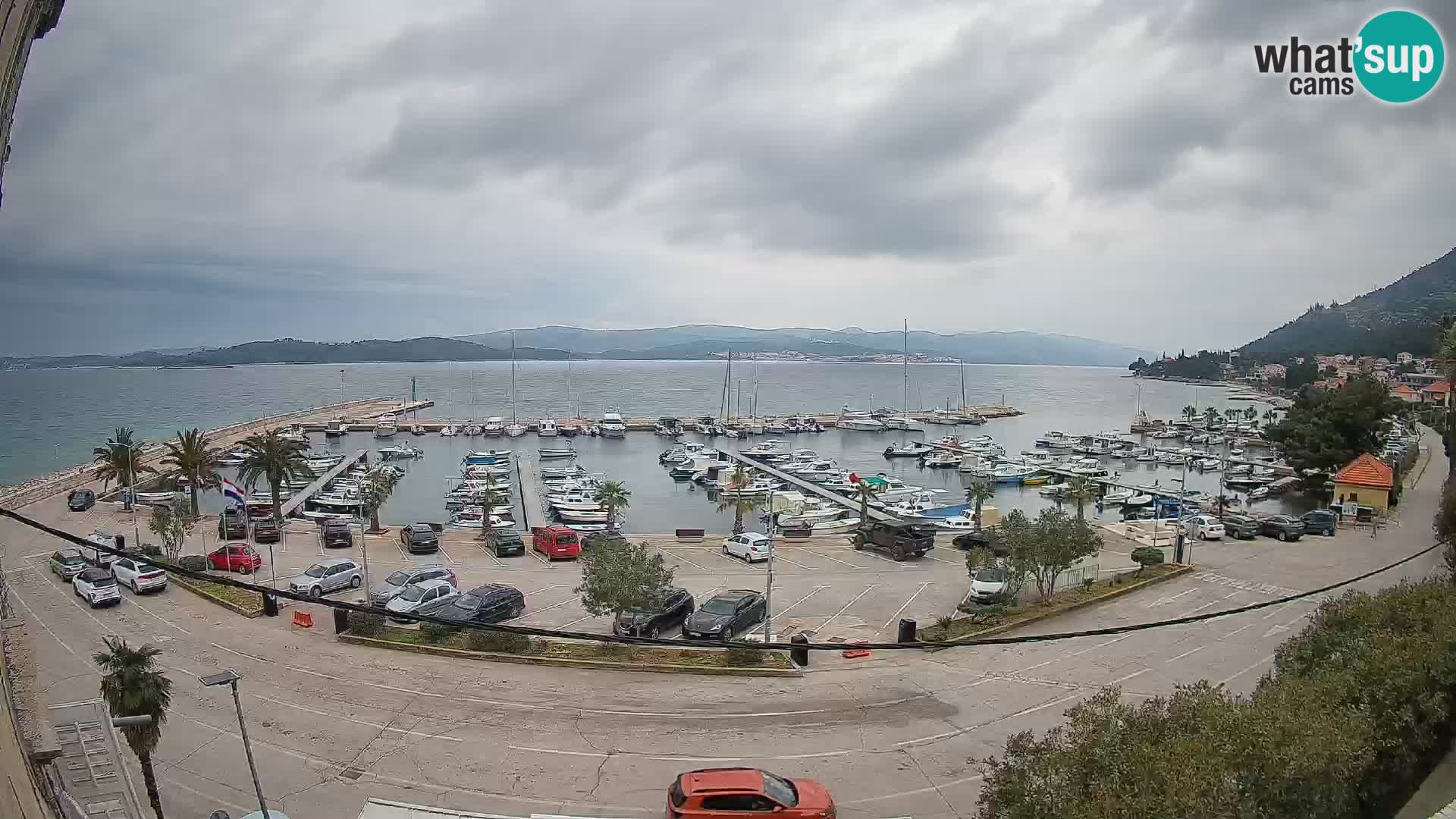 Webcam Orebić Uferpromenade – Fähre nach Korčula Live