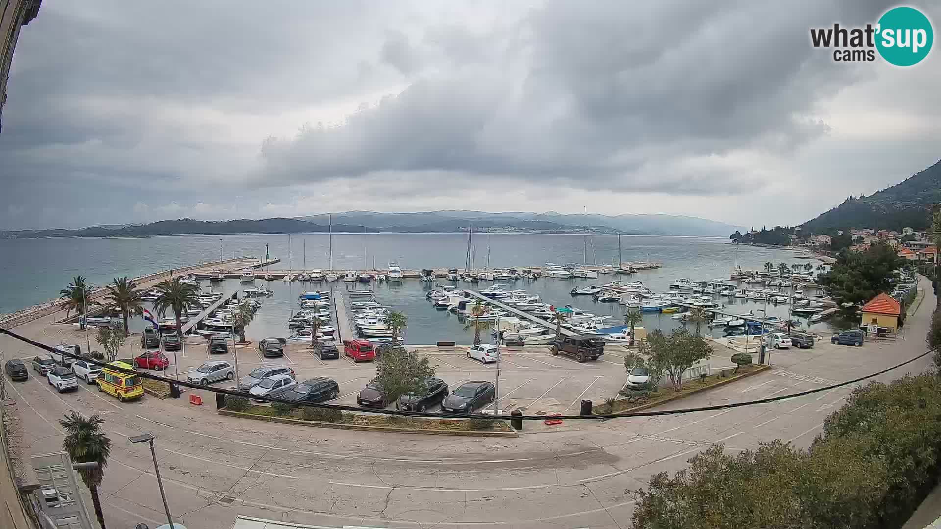 Webcam Orebić Riva – Ferry to Korčula Live