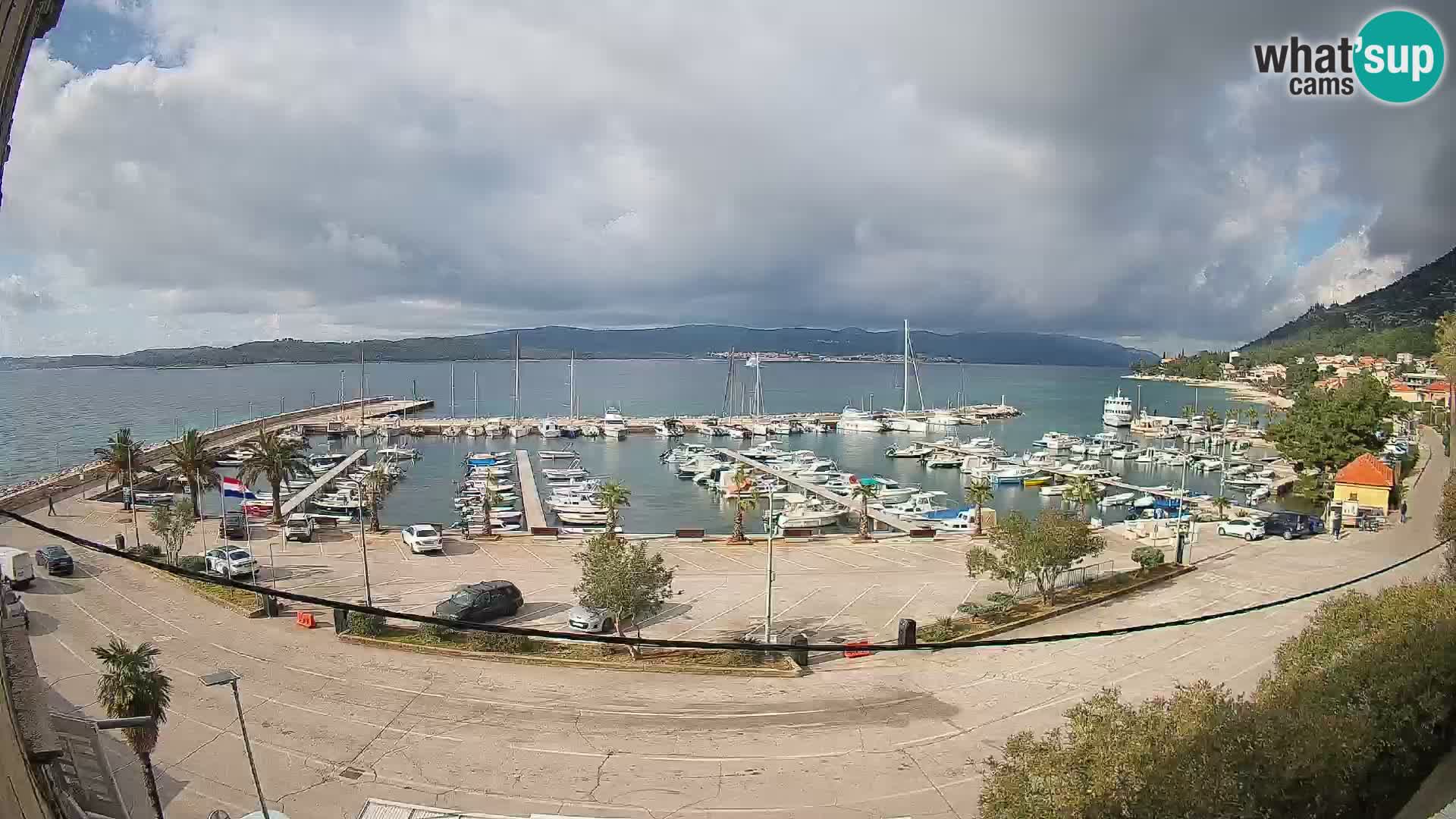 Webcam Orebić Riva – Ferry to Korčula Live