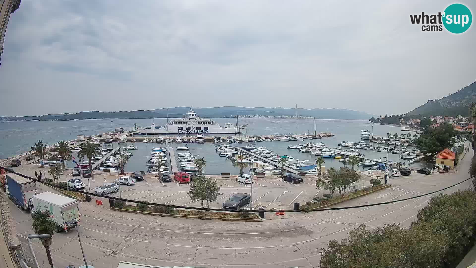 Webcam Orebić Riva – Ferry to Korčula Live