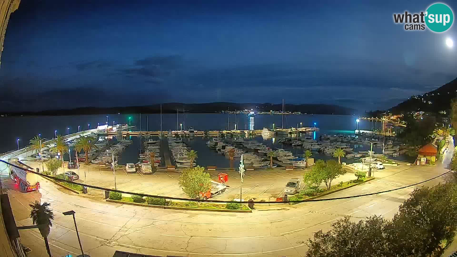 Webcam Orebić Riva – Ferry a Korčula en vivo