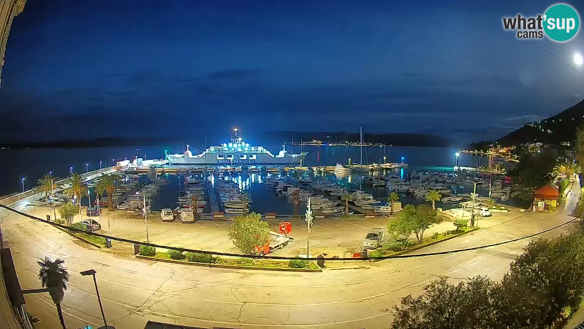 Webcam Orebić Riva – Ferry to Korčula Live