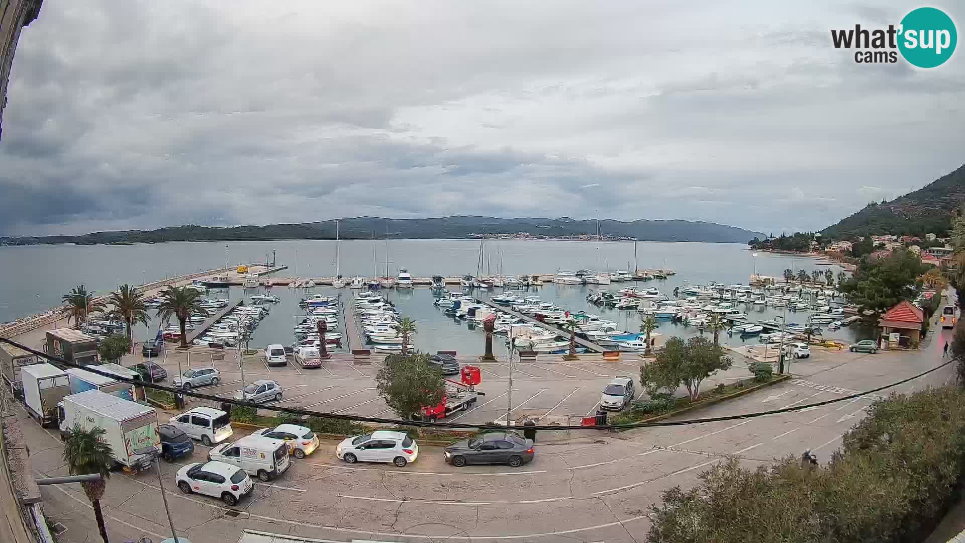 Webcam Orebić Riva – Ferry to Korčula Live