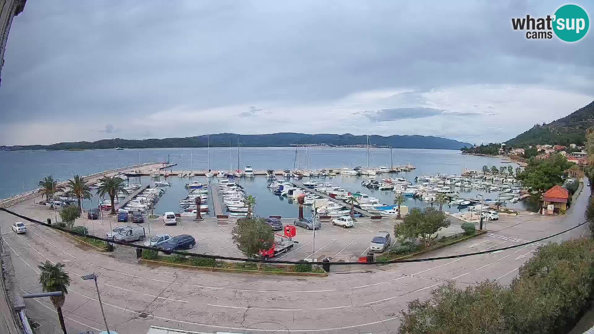 Web kamera Orebić Riva – Trajekt za Korčulu uživo