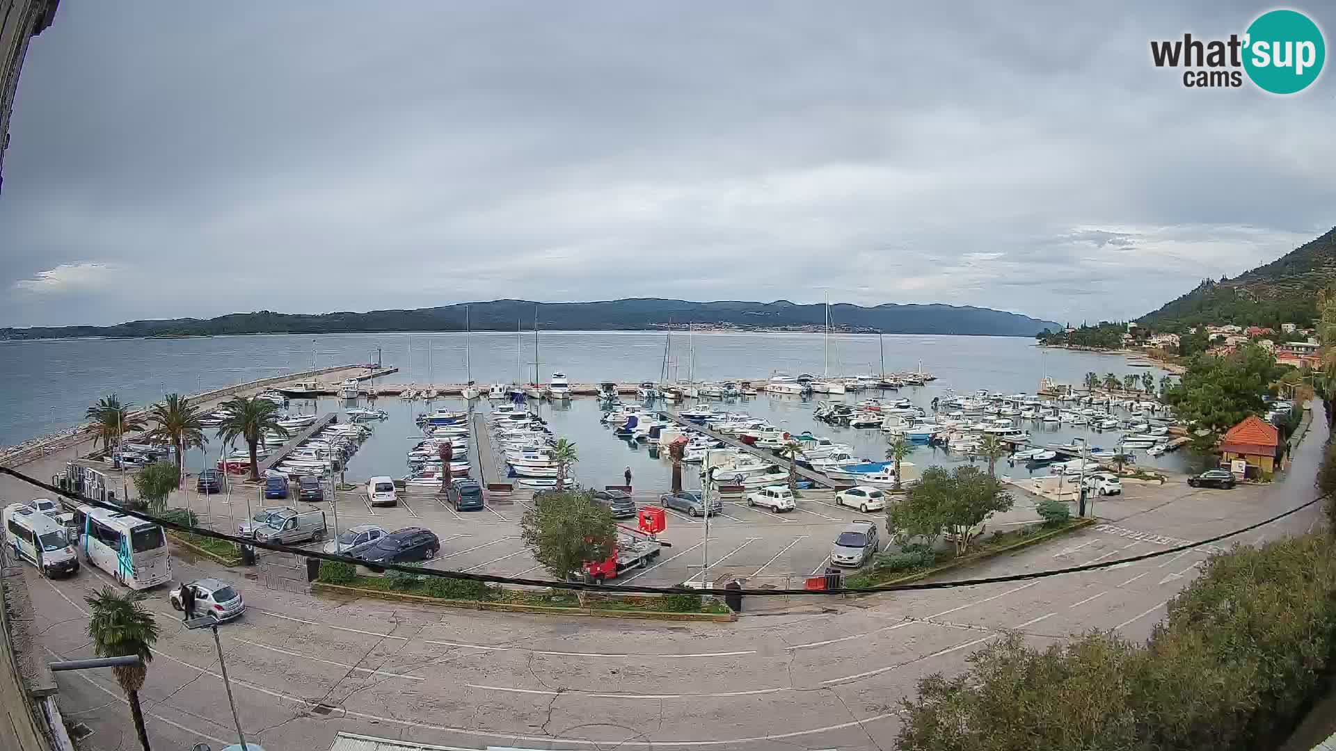 Web kamera Orebić Riva – Trajekt za Korčulu uživo