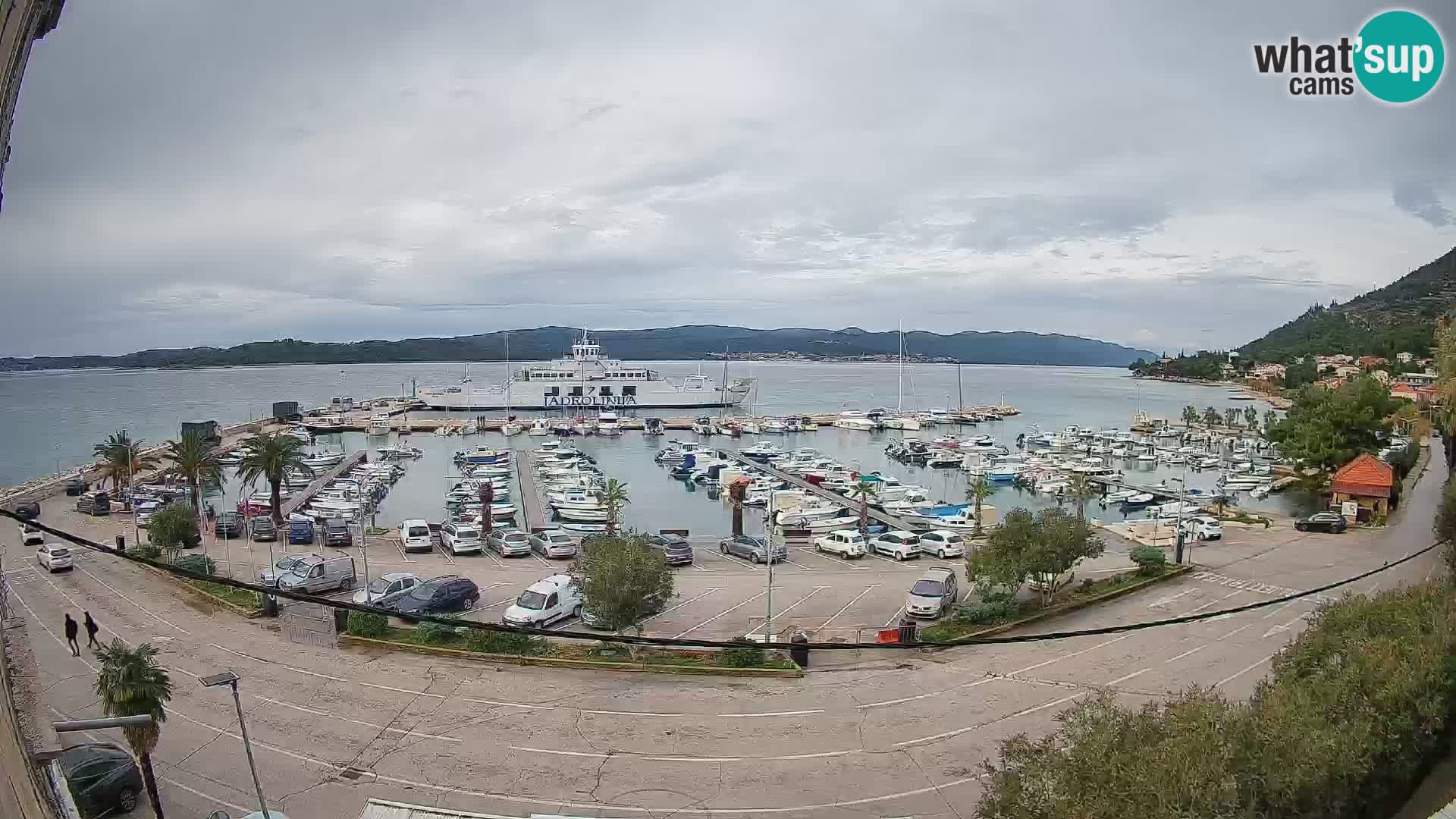 Webcam Orebić Riva – Ferry vers Korčula en direct