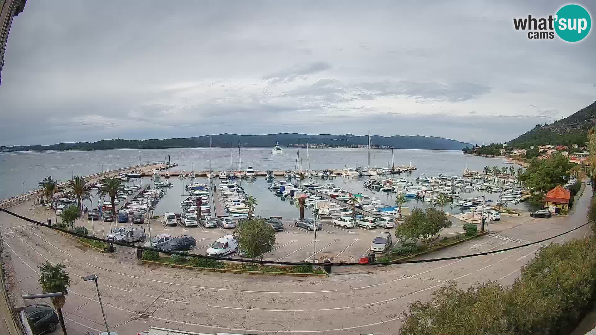 Webcam Orebić Riva – Ferry to Korčula Live