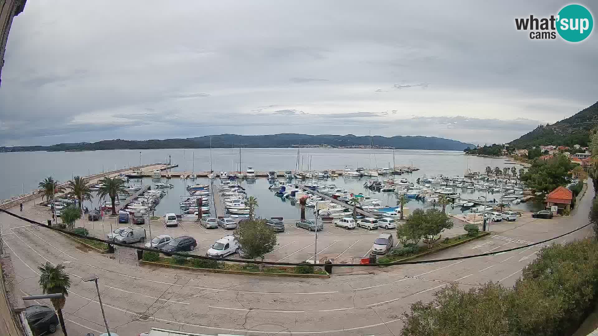Webcam Orebić Riva – Ferry to Korčula Live