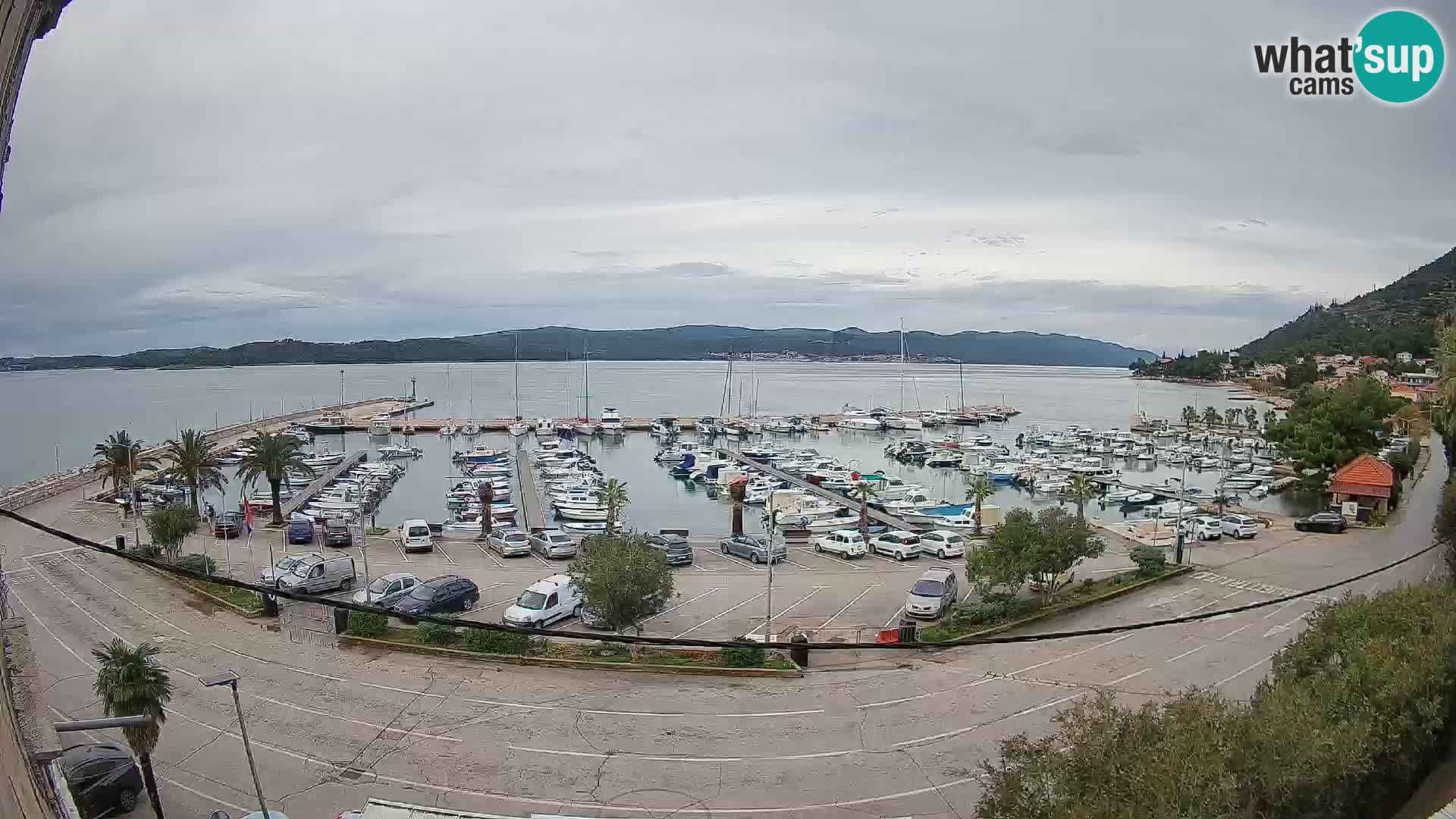 Web kamera Orebić Riva – Trajekt za Korčulu uživo