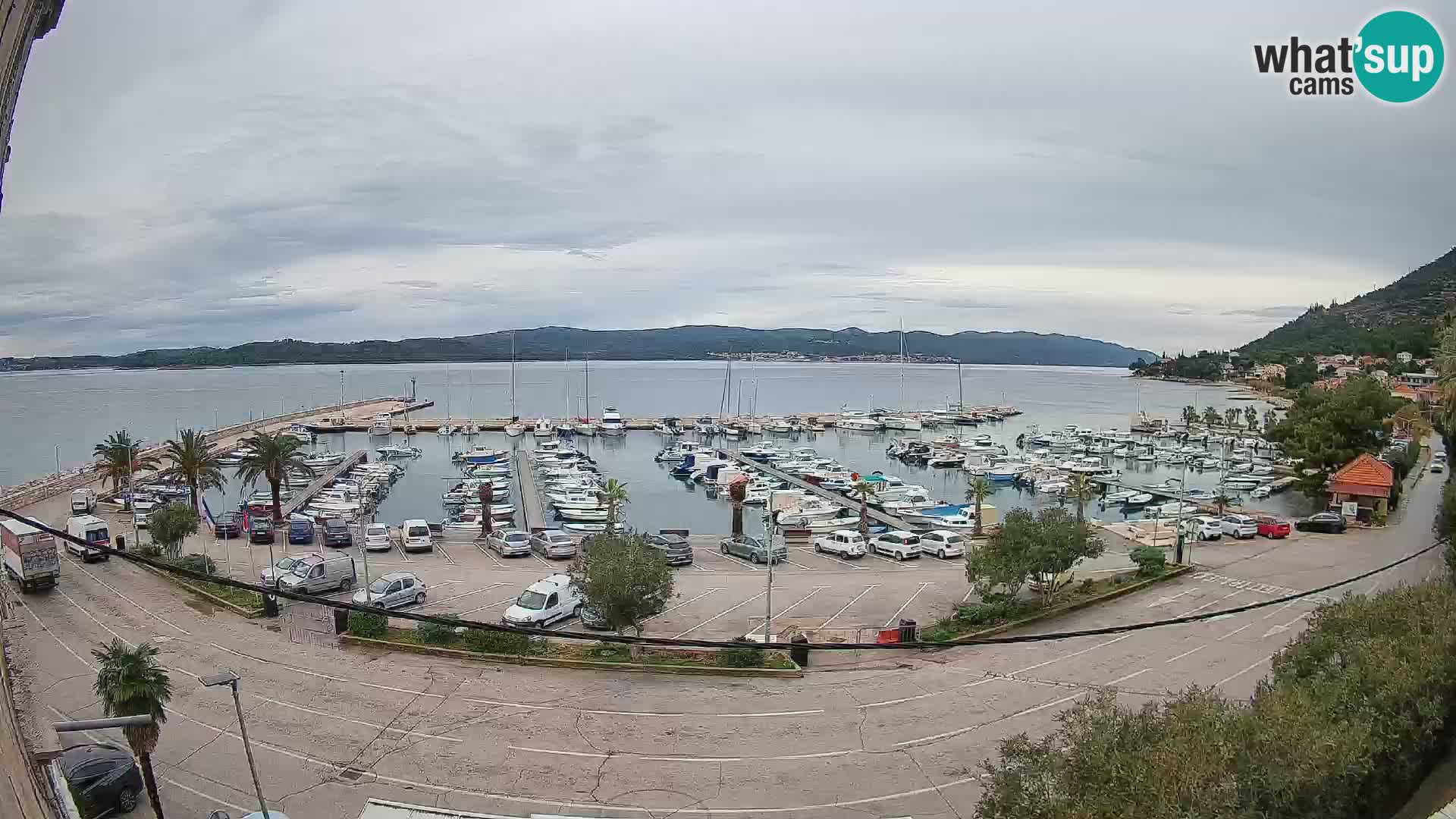 Web kamera Orebić Riva – Trajekt za Korčulu uživo