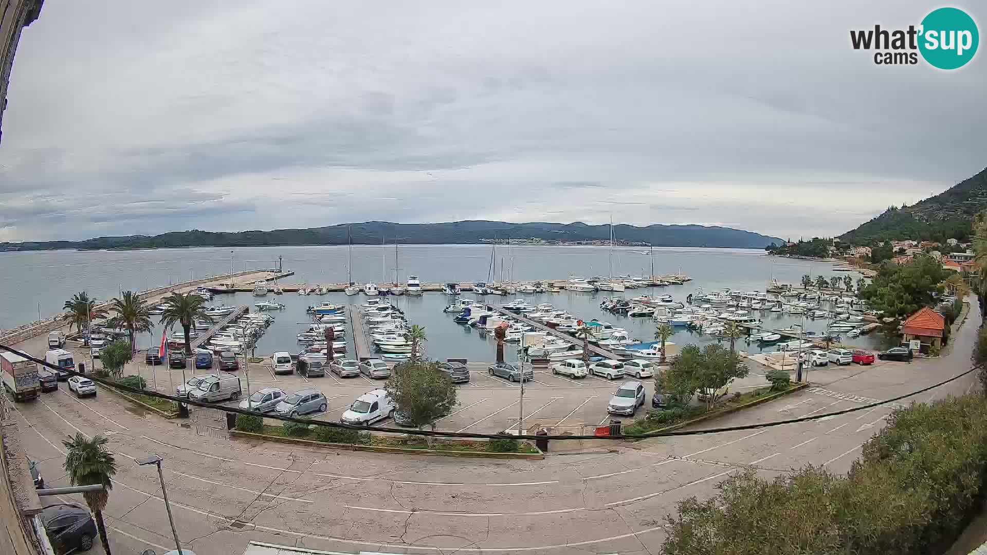 Web kamera Orebić Riva – Trajekt za Korčulu uživo