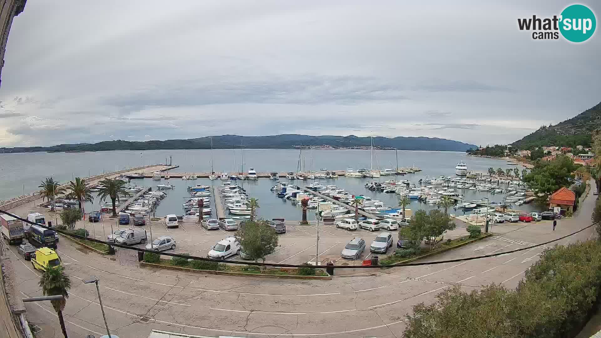 Webcam Orebić Uferpromenade – Fähre nach Korčula Live