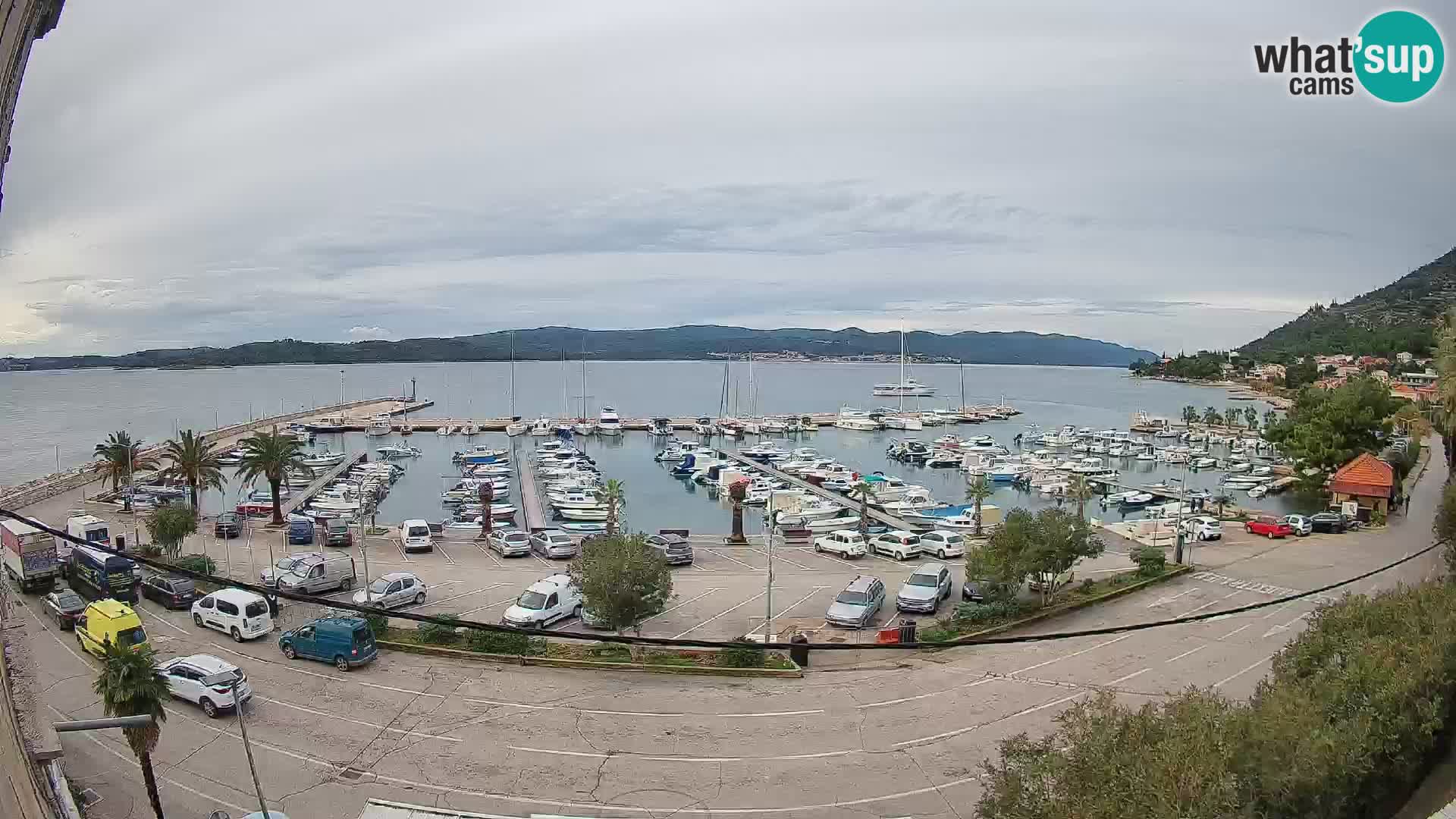 Webcam Orebić Riva – Ferry to Korčula Live