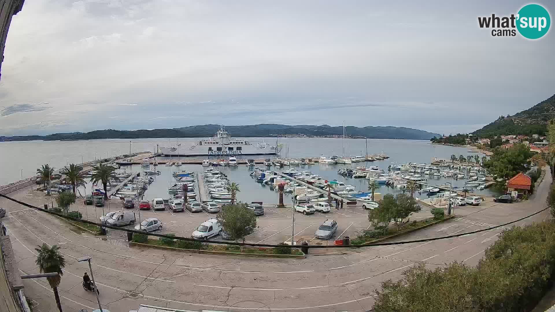 Webcam Orebić Uferpromenade – Fähre nach Korčula Live