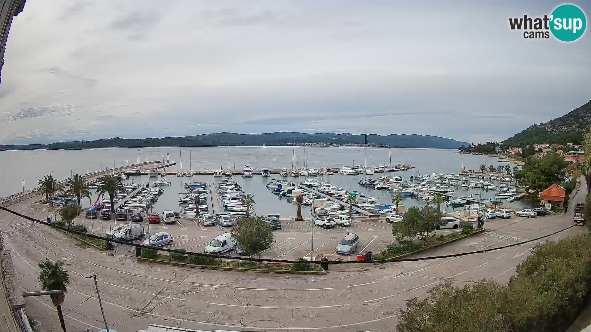Webcam Orebić Riva – Ferry a Korčula en vivo