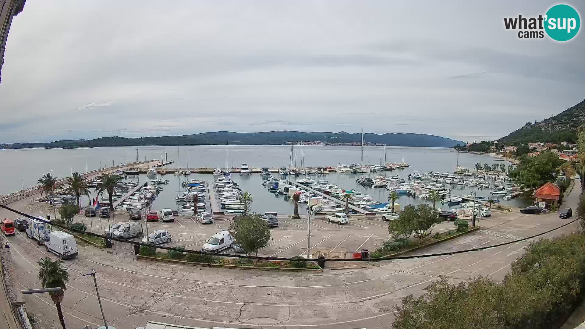 Spletna kamera Orebić Riva – Trajekt za Korčulo v živo