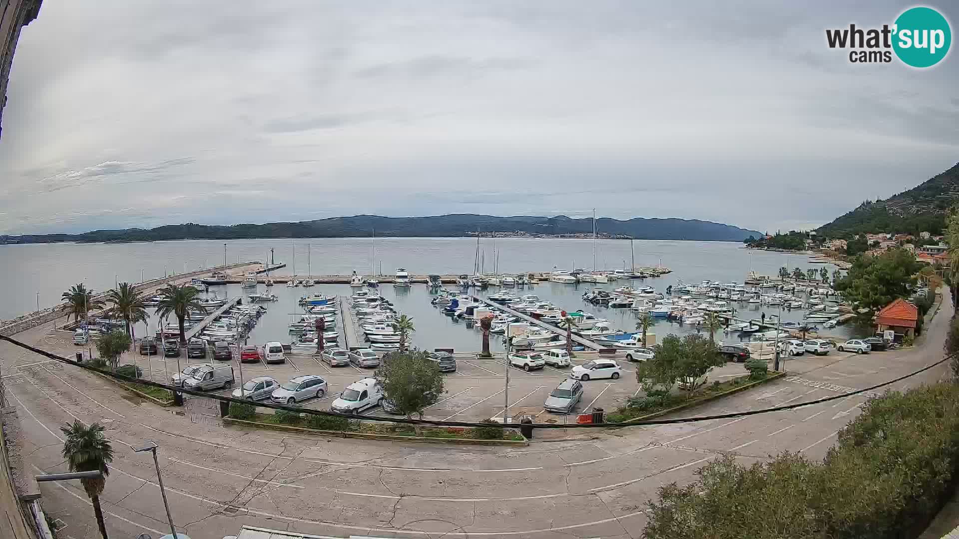 Webcam Orebić Uferpromenade – Fähre nach Korčula Live