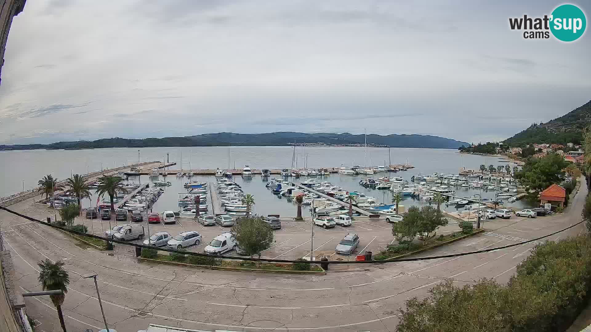 Webcam Orebić Uferpromenade – Fähre nach Korčula Live